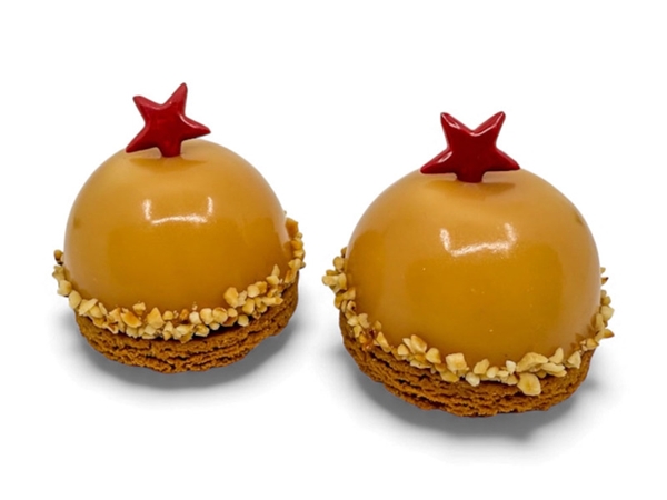 Karamello mét passie bolgebak&nbsp;2 stuks